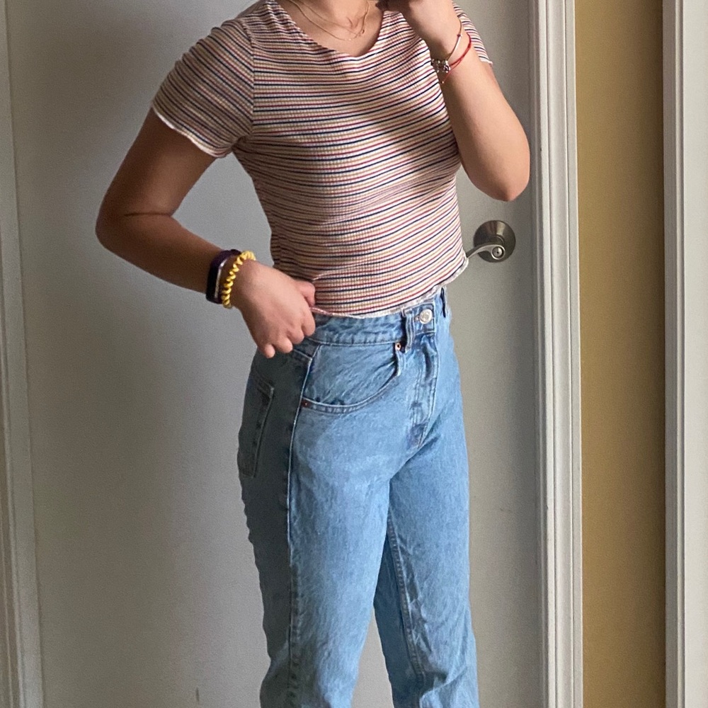 Striped Crop Top